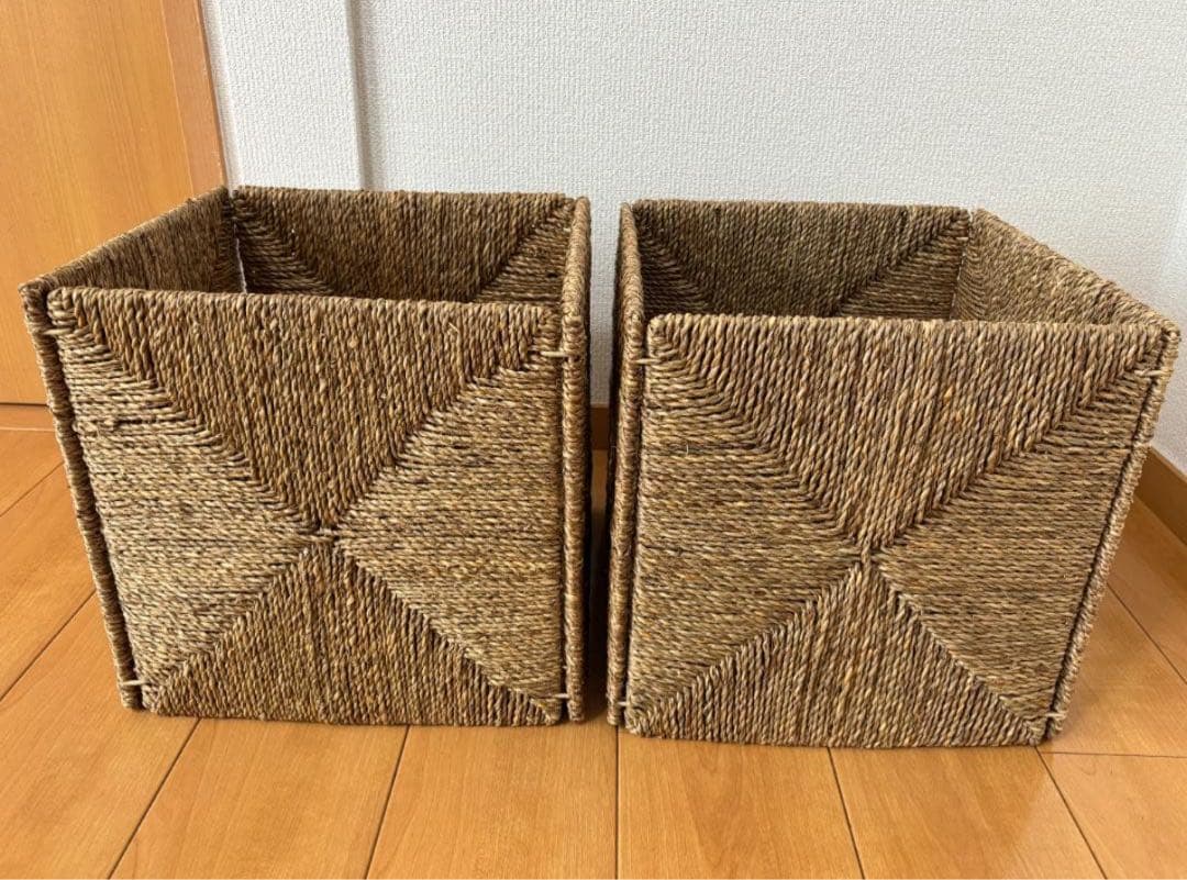 IKEA KNIPSA クニプサ バスケット シーグラス　収納カゴ　6個