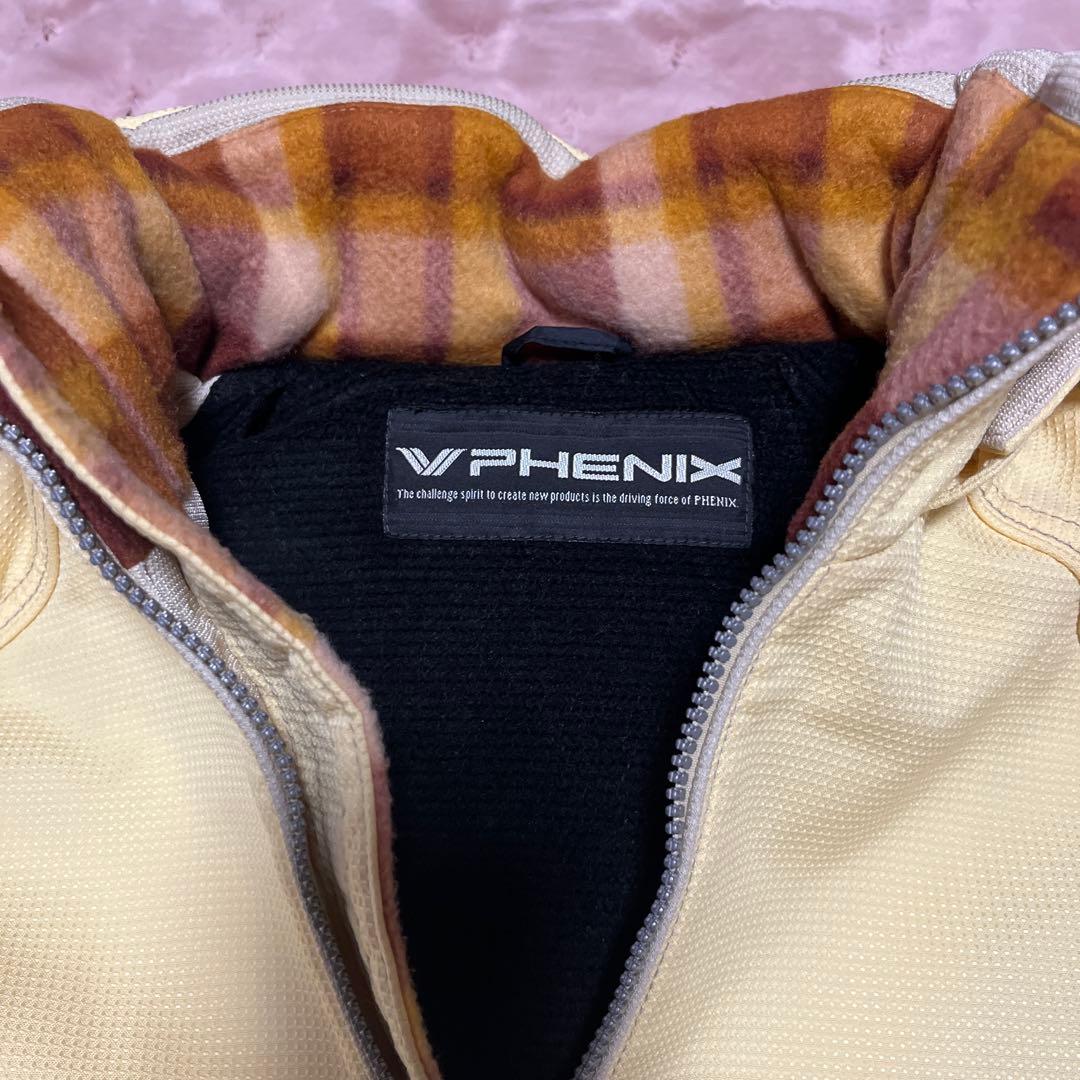 Phenix スノーウェア上下レディース レモンイエロー✖️白& パスケース