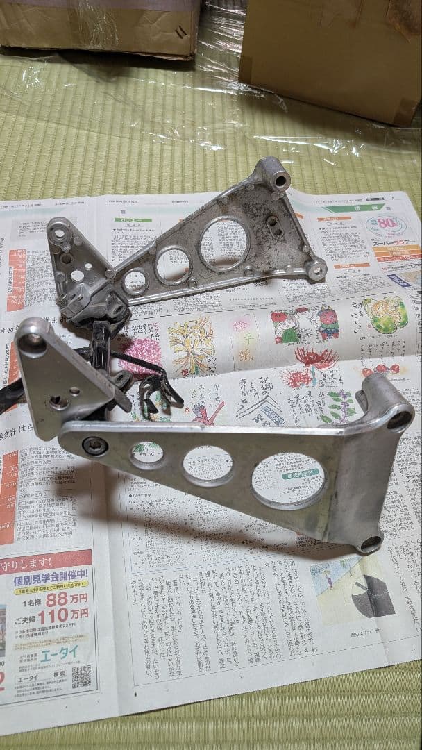 CBR４００F　ヘッドライトステー　ヘッドライト　純正