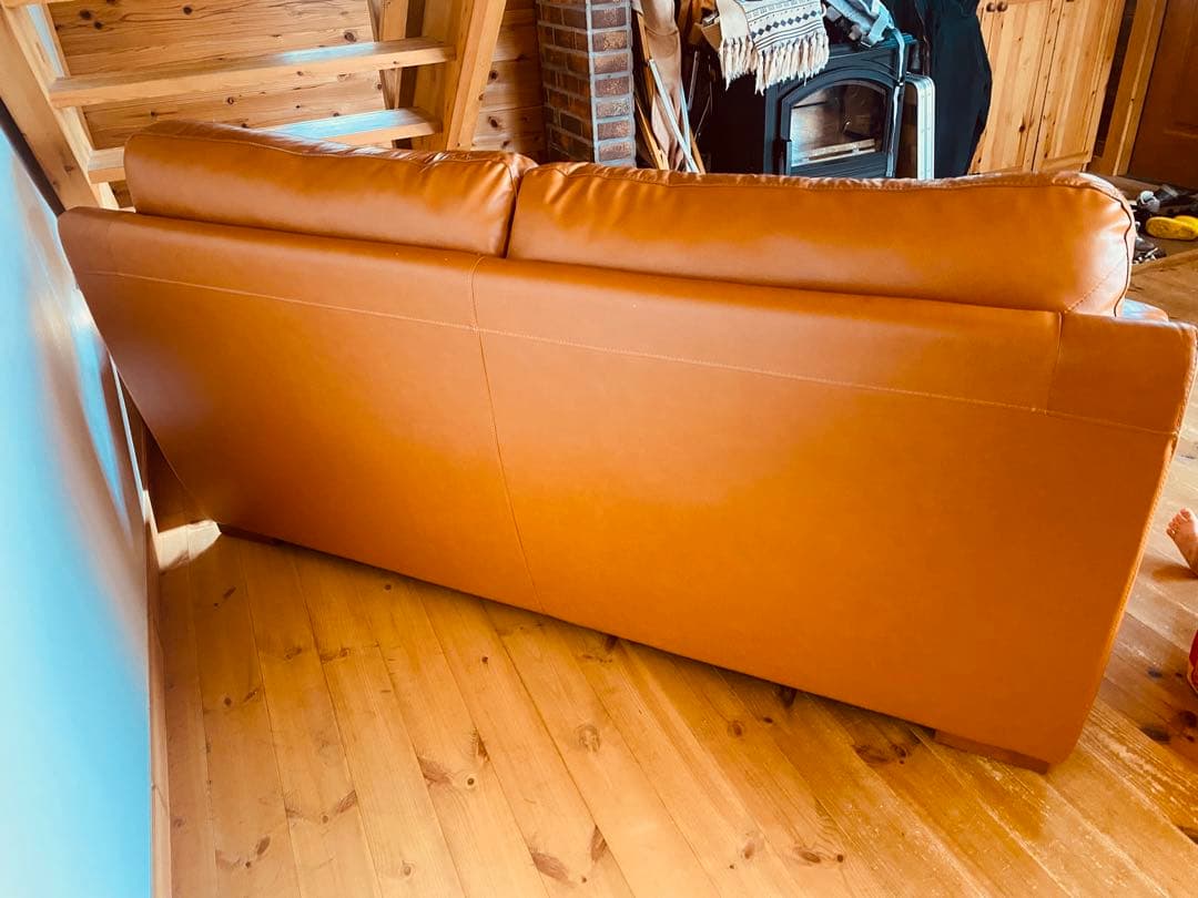 LURAKU 3人掛けソファ ブラウン