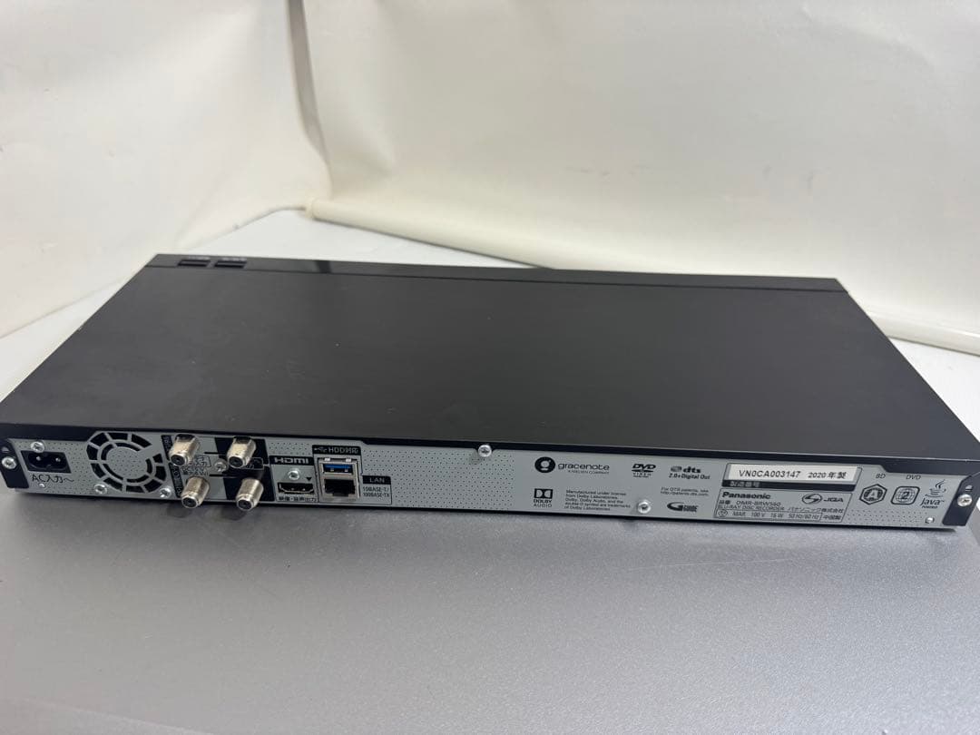 Panasonic DMR-BRW560 ブルーレイレコーダー 2020年製