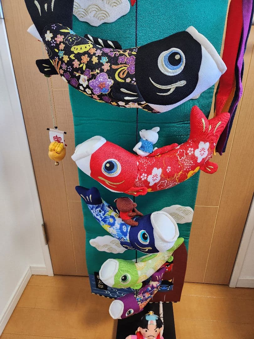 s*o様 室内用鯉のぼり 　桃太郎　スタンド付き