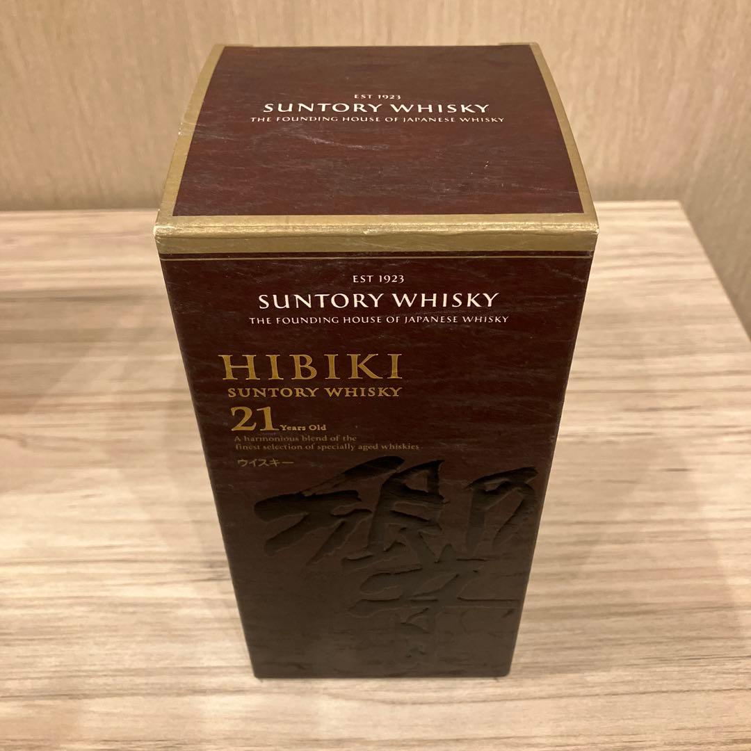 Hibiki 21年 ブレンデッドウイスキー 700ml 空瓶、空箱