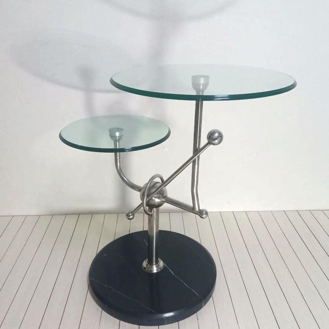 ミッドセンチュリー　ガラス　コーヒーテーブル