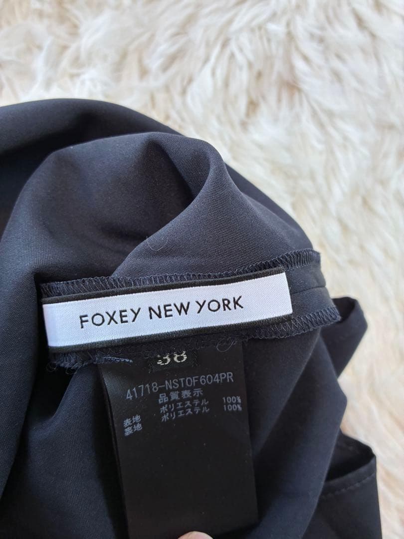 限定価格‼️【美品】foxey ブラック　バルーンスリーブ シャツ サイズ３８