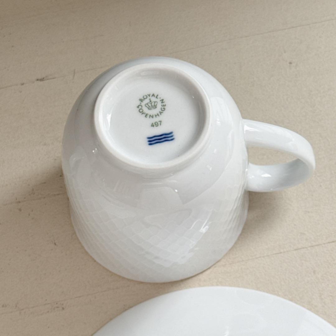 新品⭐︎ホワイト・ブルー　パルメッテ食器セット4点