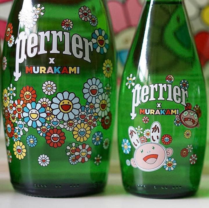 村上隆 × ペリエ (perrier) コラボレーションボトル