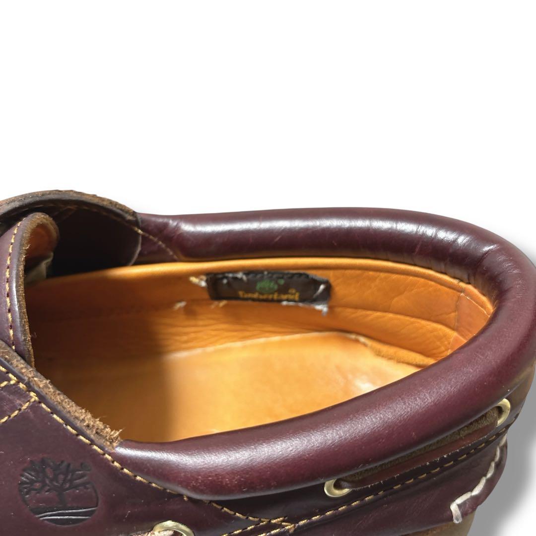 ティンバーランド　3アイ　バーガンディー　デッキシューズオーセンティック27cm