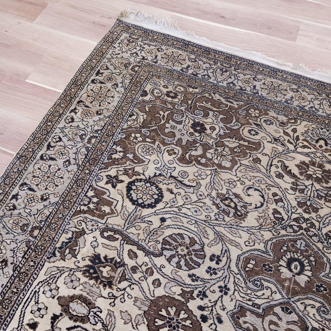 Y2736 トルコ絨毯 カイセリ ウール 手織り 大判292×198㎝