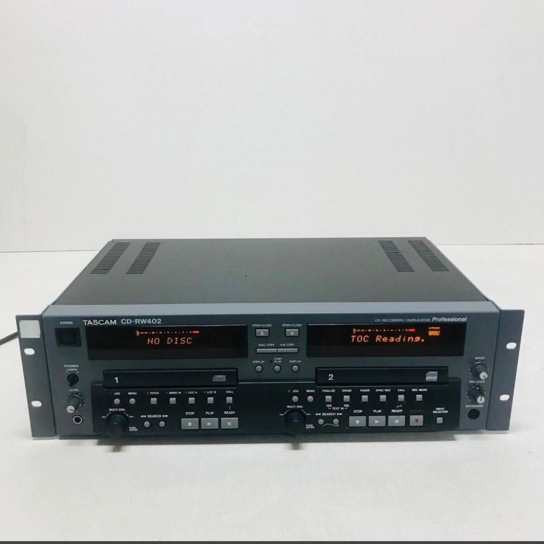 【美品】TASCAM CD-RW402 CDレコーダー タスカム