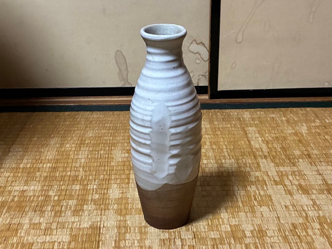 萩焼 花瓶 花入 共箱 十一代 田原陶兵衛