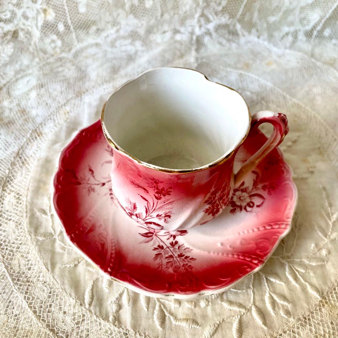 サルグミンヌ　ペルセPERSE C&S フランスアンティーク　カップ&ソーサー