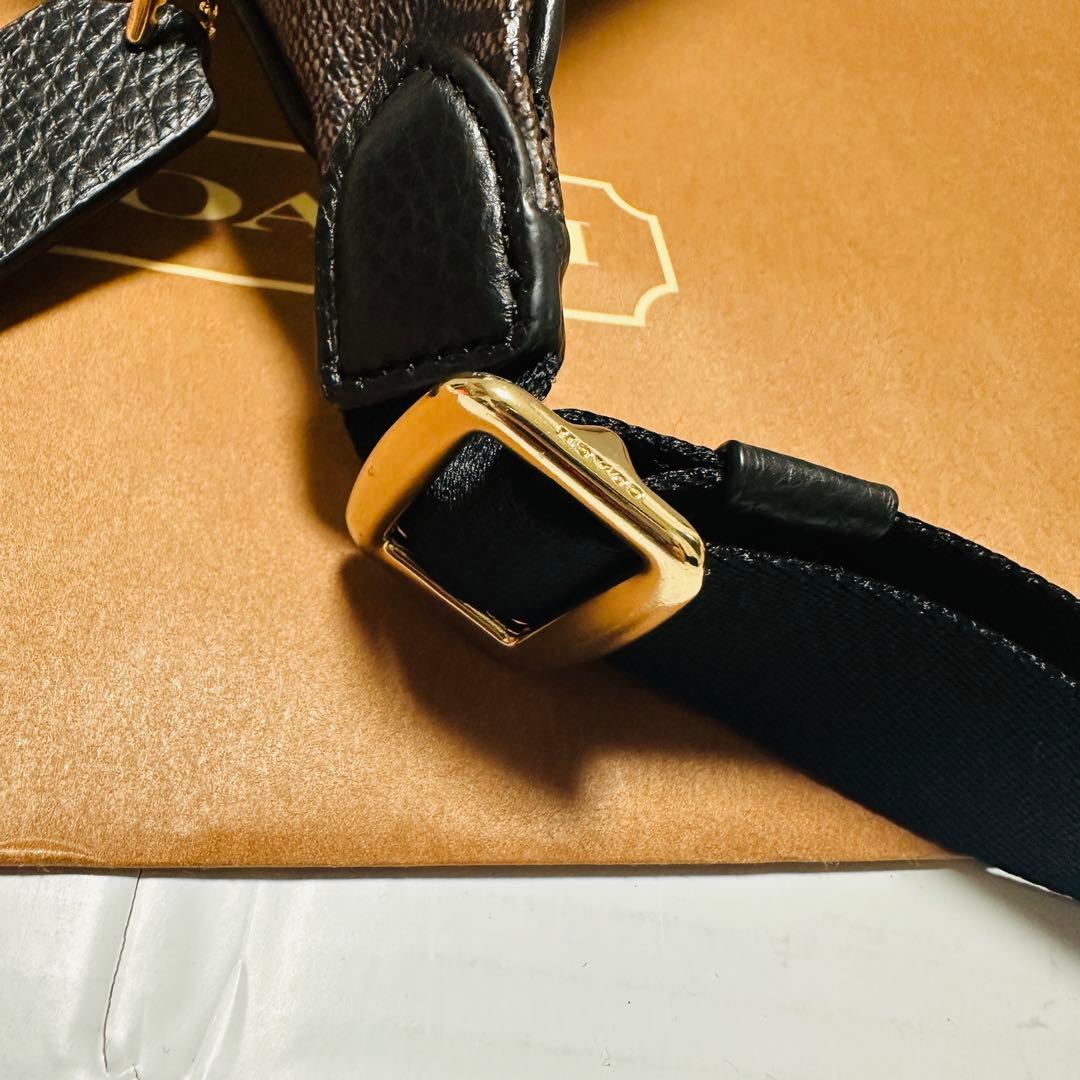 【美品】COACH ボディバッグ ウエストバッグ シグネチャー 6548