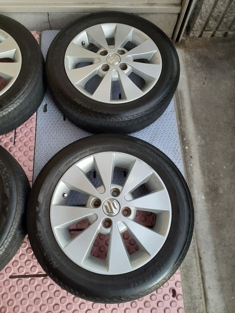 スズキ 155/65r14 アルミホイールタイヤ4本セット　送料込み