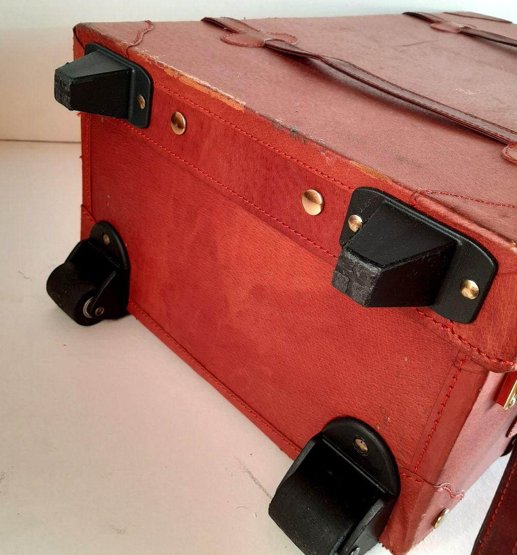 シフレ ユーラシア キャリーカート レッド 本革 レザー