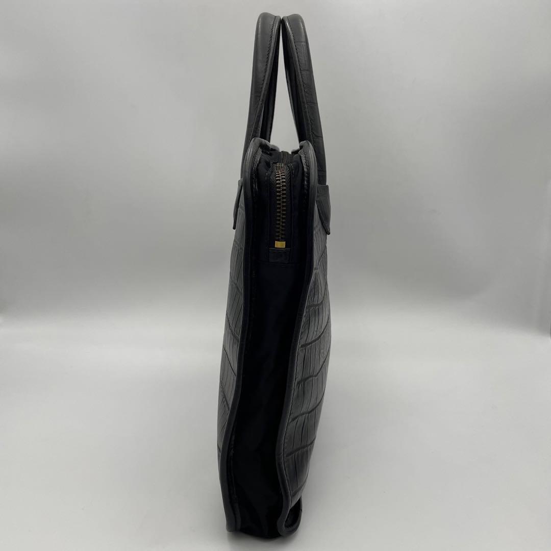 やま様 美品✨フェリージ　ブリーフケース　ビジネス　クロコダイル