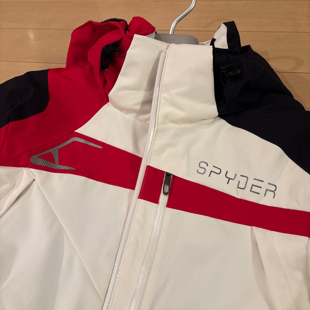 SPYDER スキーウェア ホワイト/レッド/ブラック　サイズＭ
