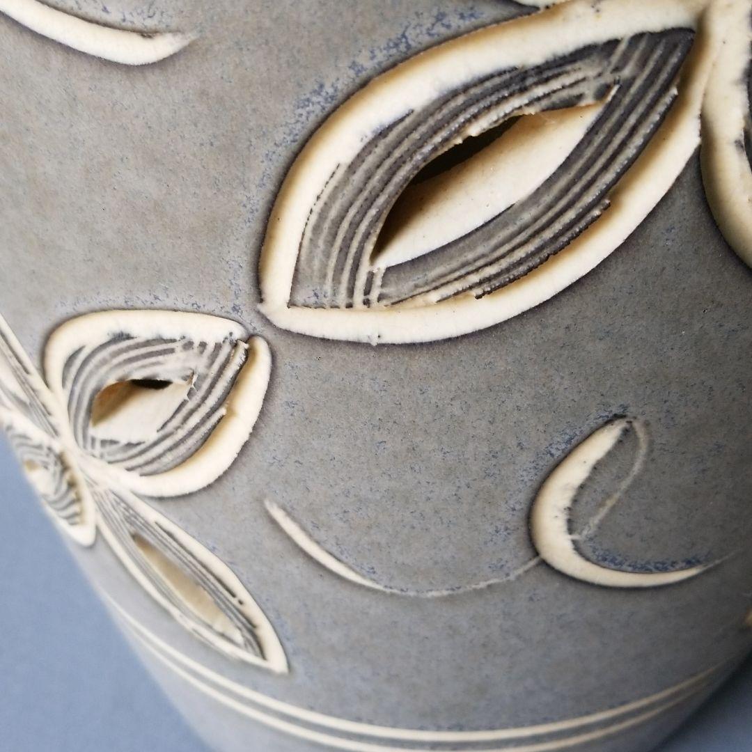 信楽焼傘立て  渕付き 高さ４６cm