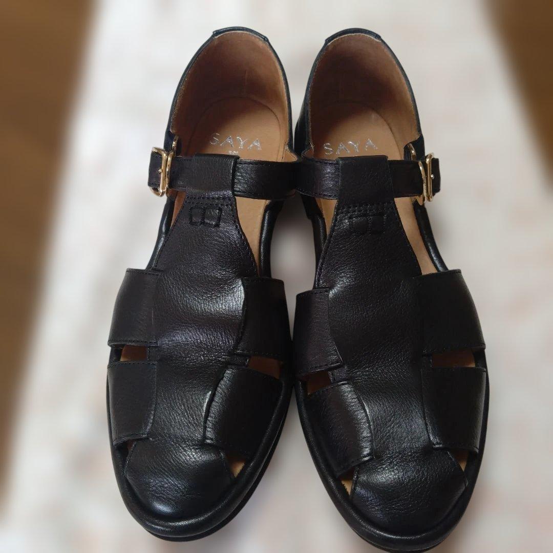 SAYA　レザー グルカサンダル