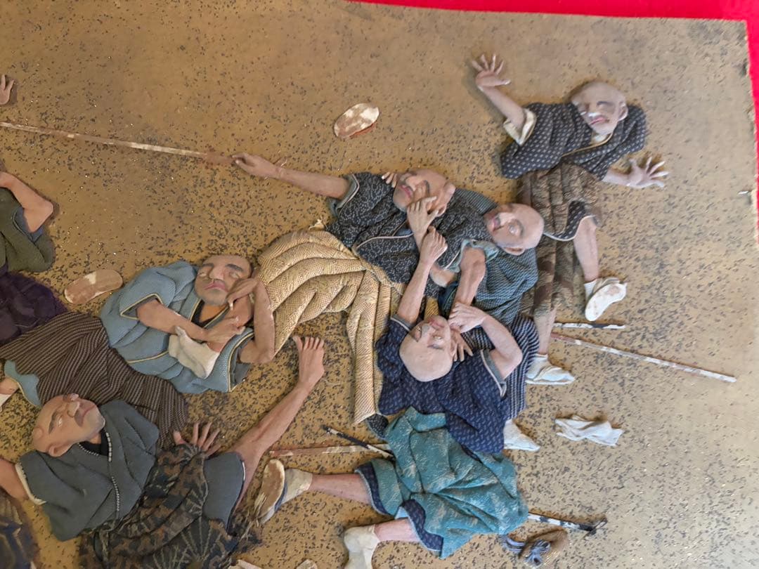 押し絵　江戸時代のおどろおどろしい様子