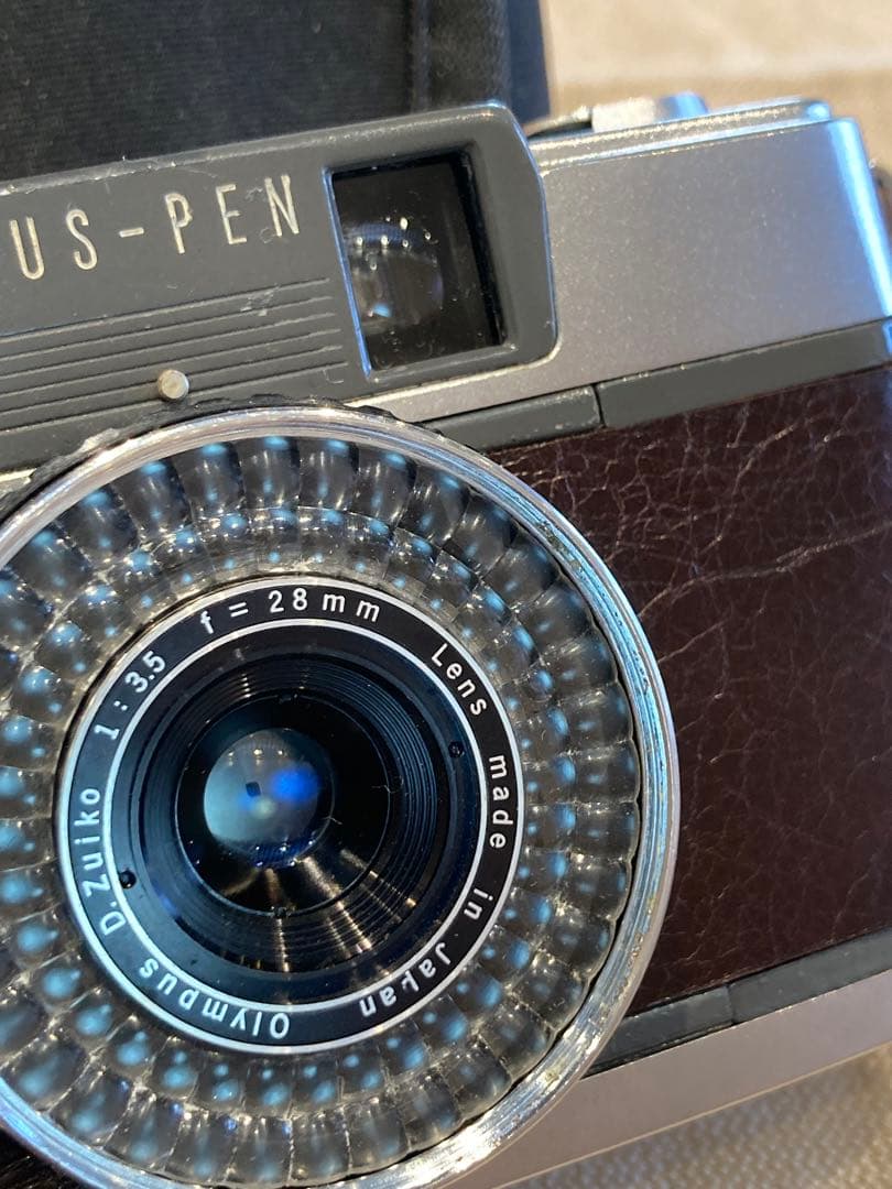 ★完動品＊美品★olympus pen ee2★フィルムカメラ入門に！★本革外装