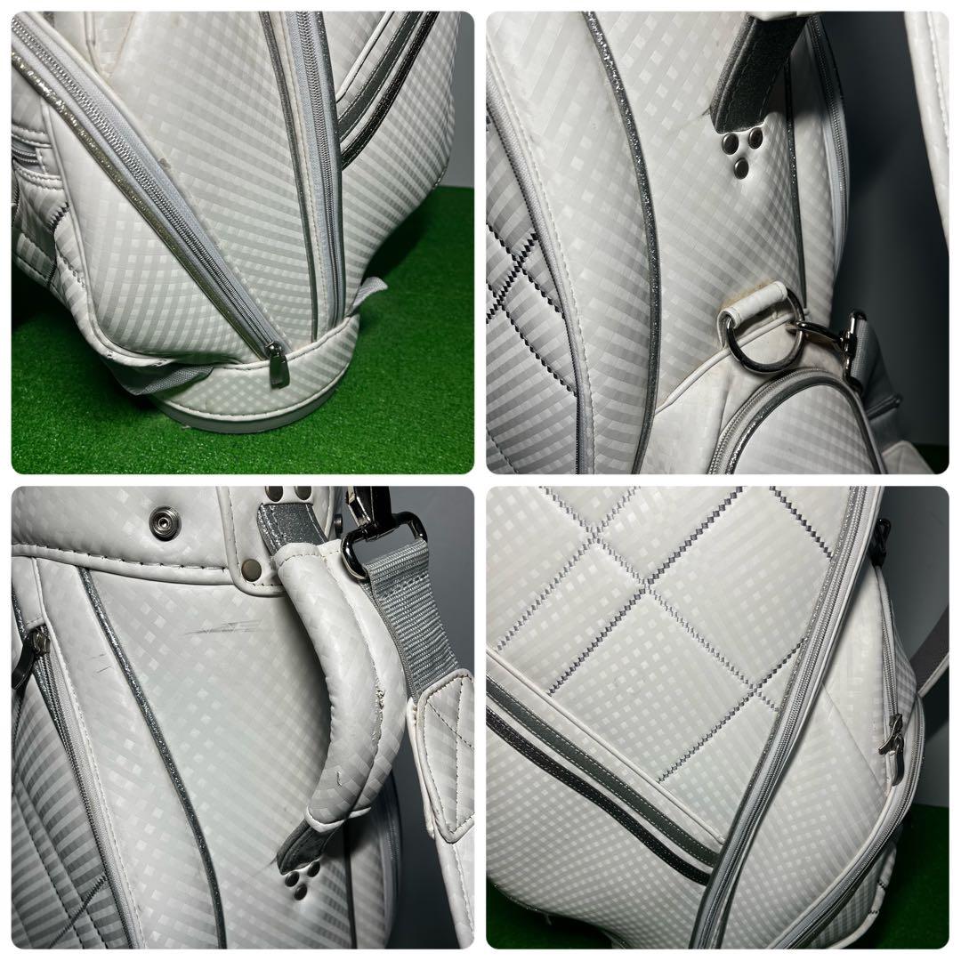 D449 XXIO ゼクシオ キャディバッグ ホワイト 白 レディース