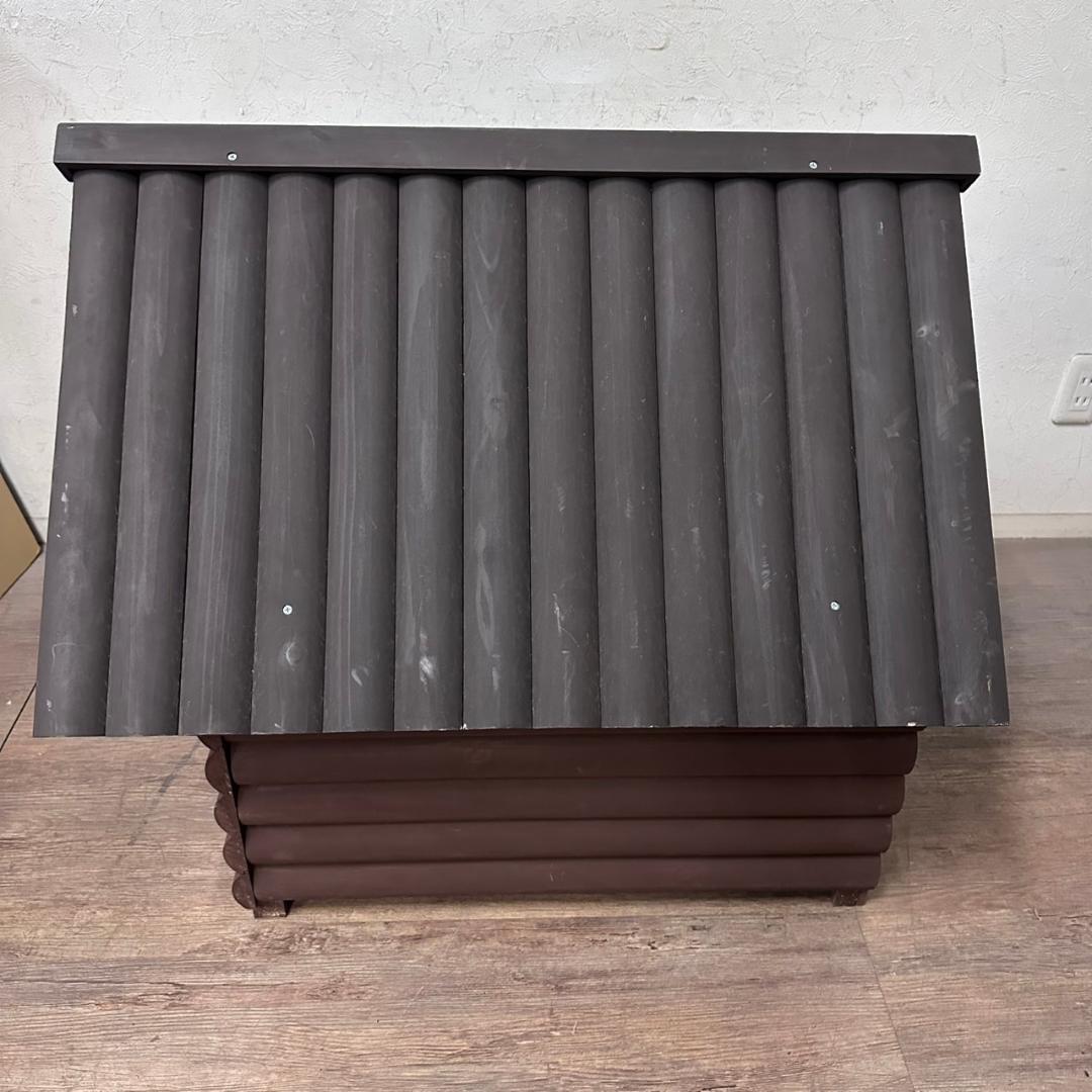 新品　　未使用　ログハウス風　犬小屋　ドッグハウス　完成品
