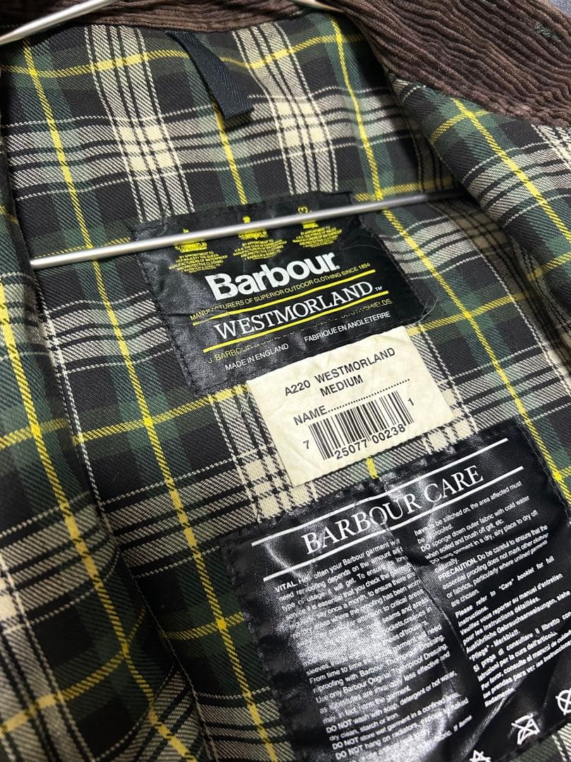 Barbour westmorland ベスト 英国製