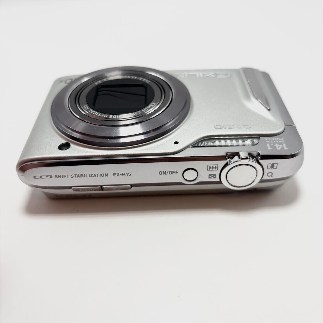【美品】CASIO EXILIM EX-H15 シルバー デジタルカメラ