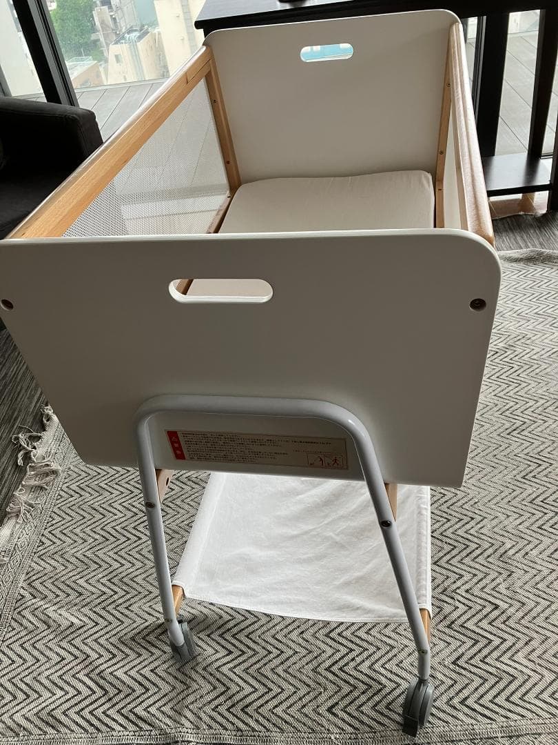 リリワゴン2 ホワイト ベビーベッド yamatoya