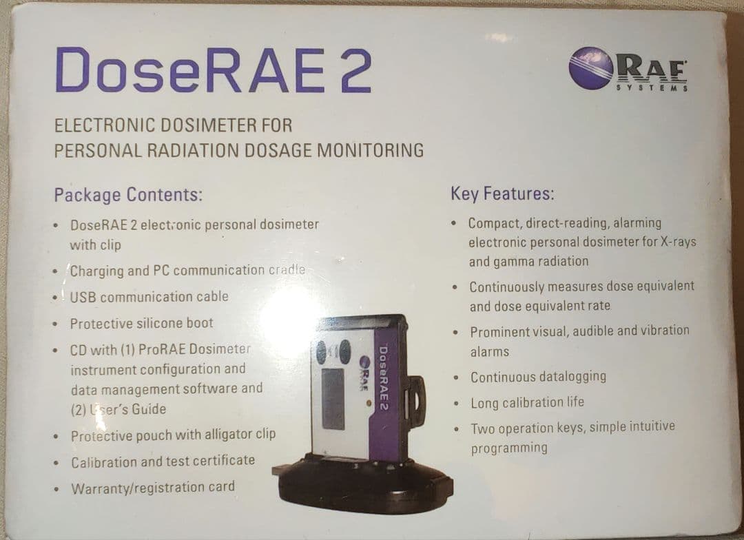 放射線量測定器　シンチレーションカウンター　doseRAE2