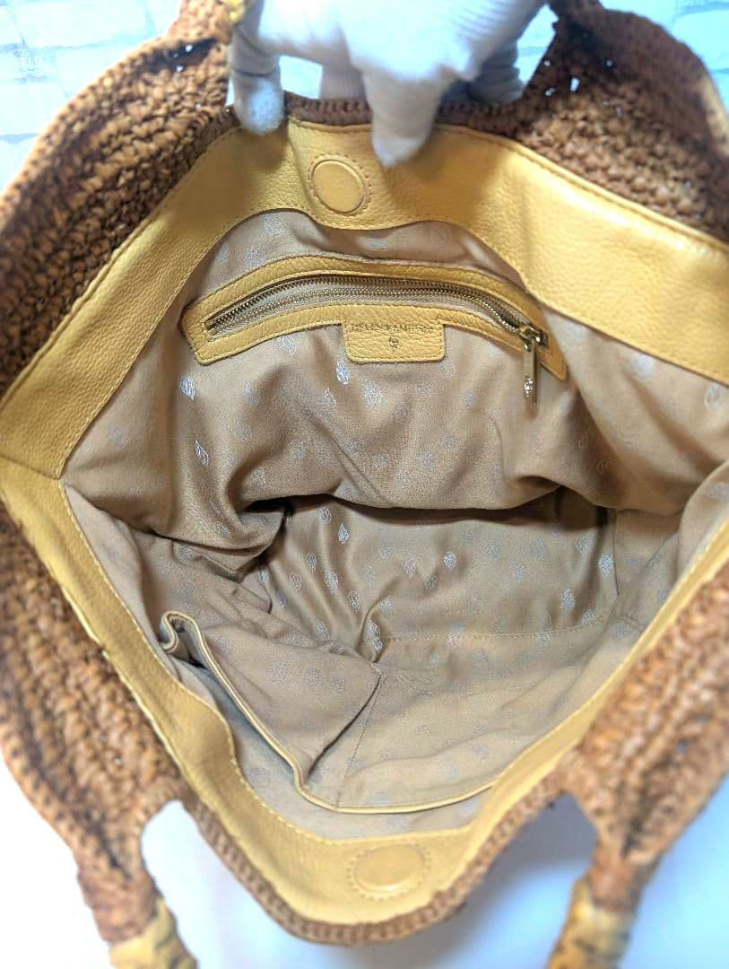 ♥美品♥ヘレンカミンスキー　かごバッグ　ラフィア　トートバッグ　大容量