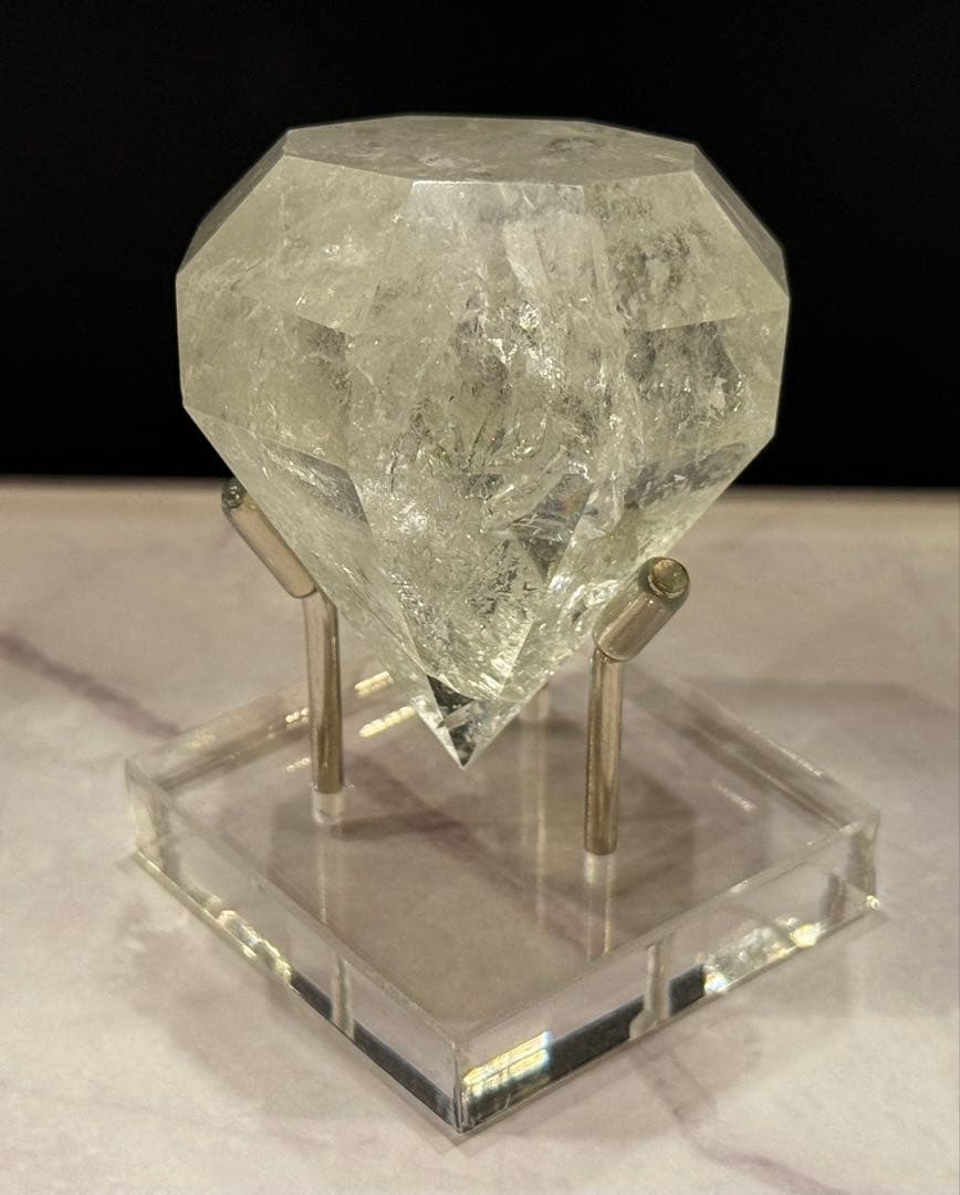 レア♡ ファントム入り 水晶 ダイヤモンド 虹 天然石