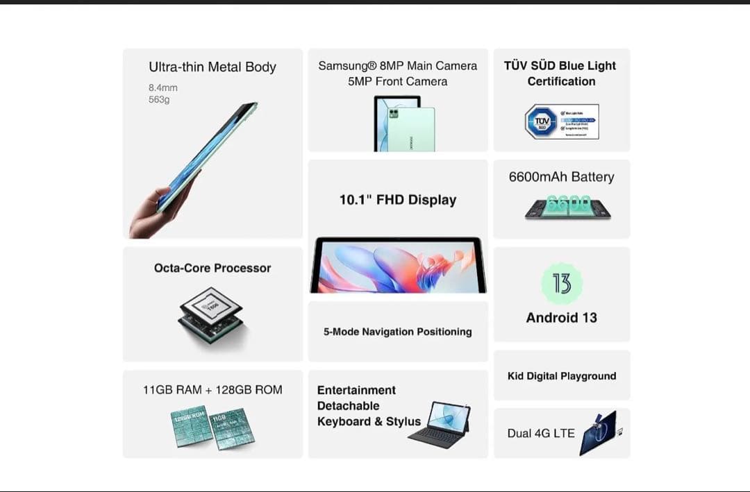 DOOGEE T10S 128GB グラデーションブルー