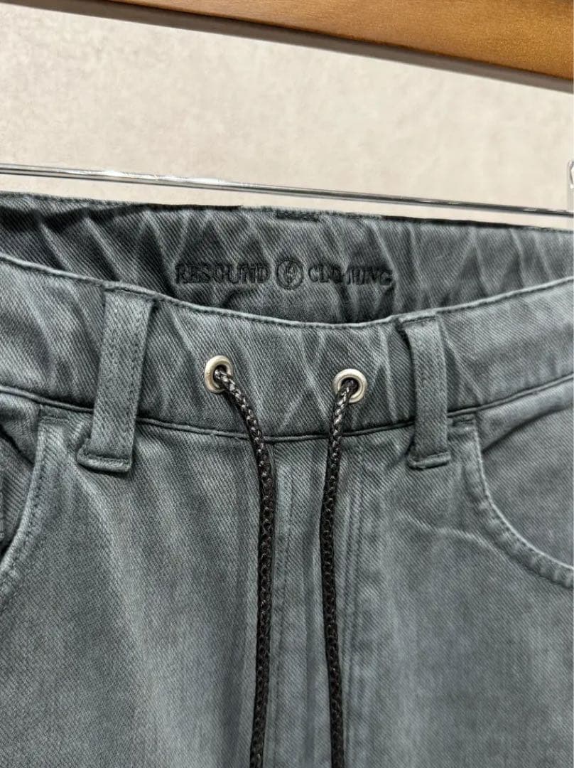 新品未使用 リサウンドクロージング デニムジャージ バギーワイドパンツ 新作