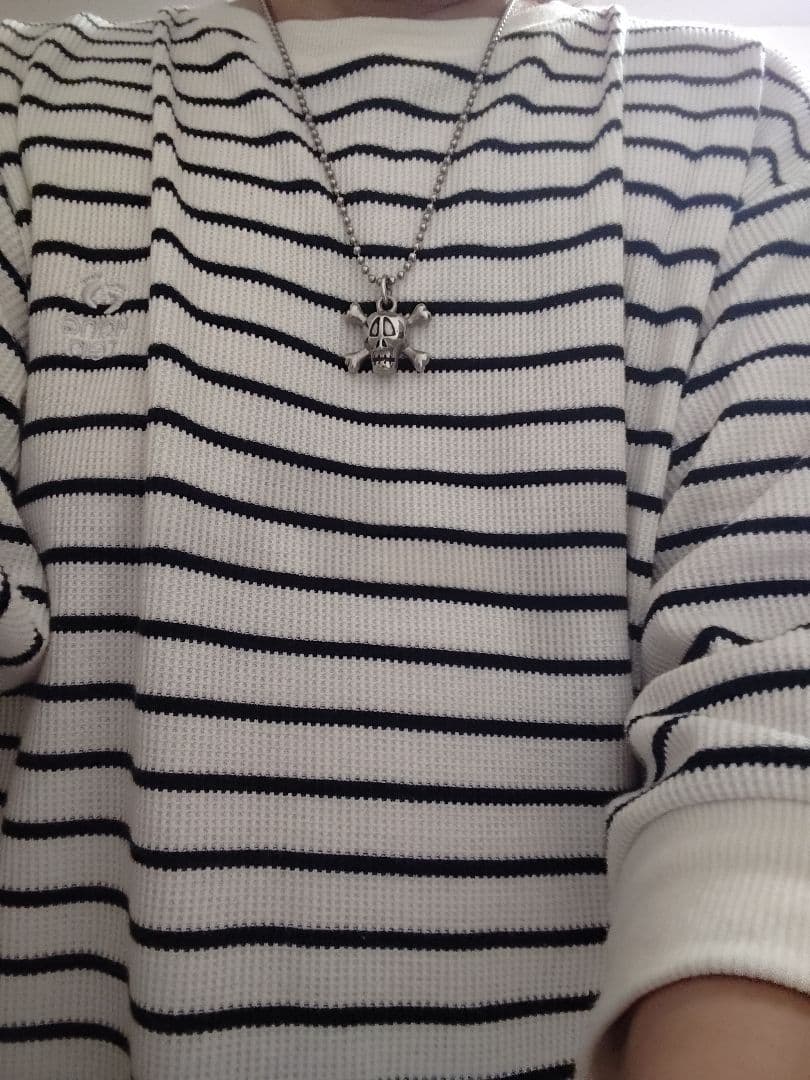 00s OLD STUSSY スカルボーン ネックレス トップ　ドクロ　骸骨