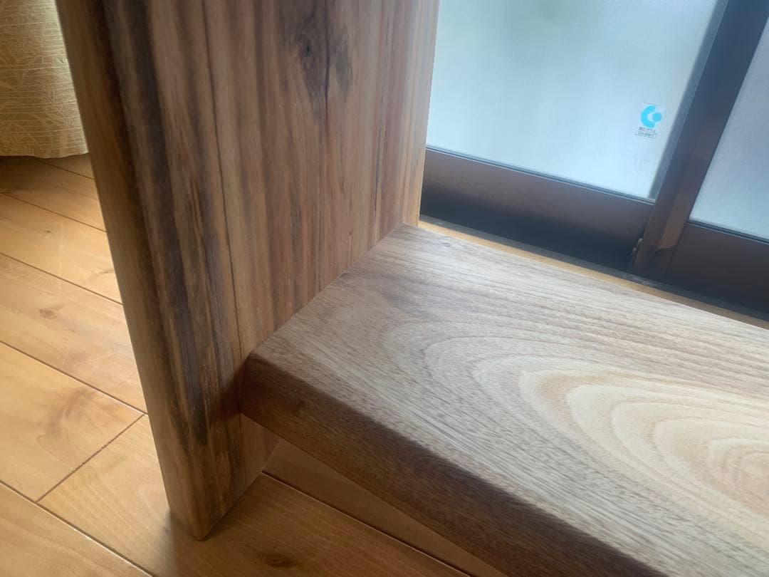 お値下げしました✨ワイルド❣️棚有A:楠サイドテーブル、TV台、飾り棚