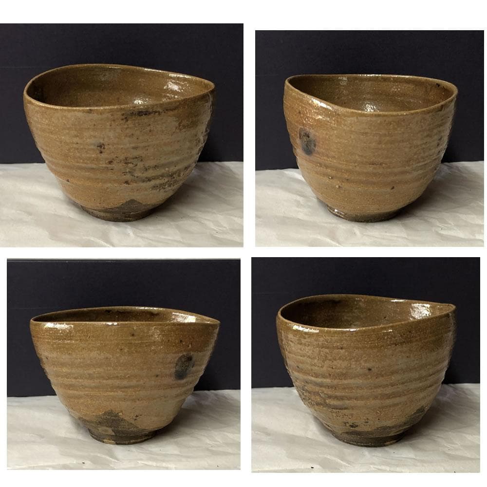 F1005 加藤春岱 瀬戸茶碗 共箱 抹茶碗 茶道具