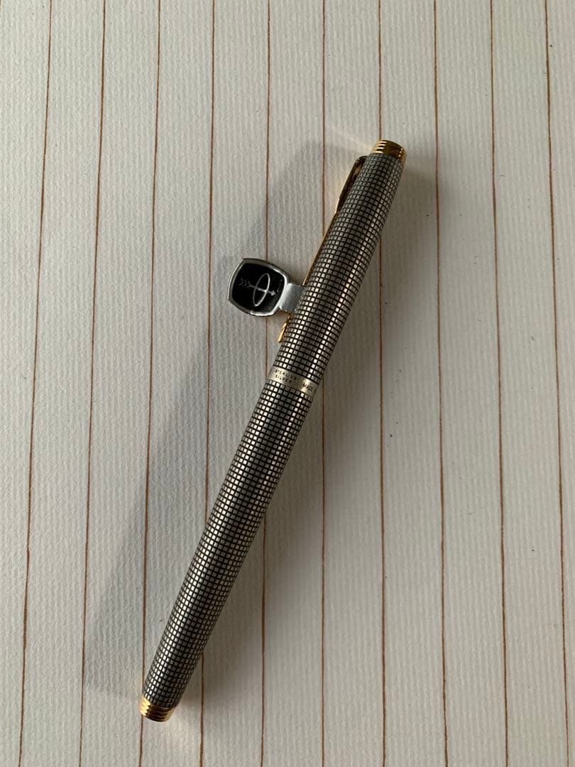 万年筆／パーカー75 スターリングシルバー 14Kペン先コンバーター付き