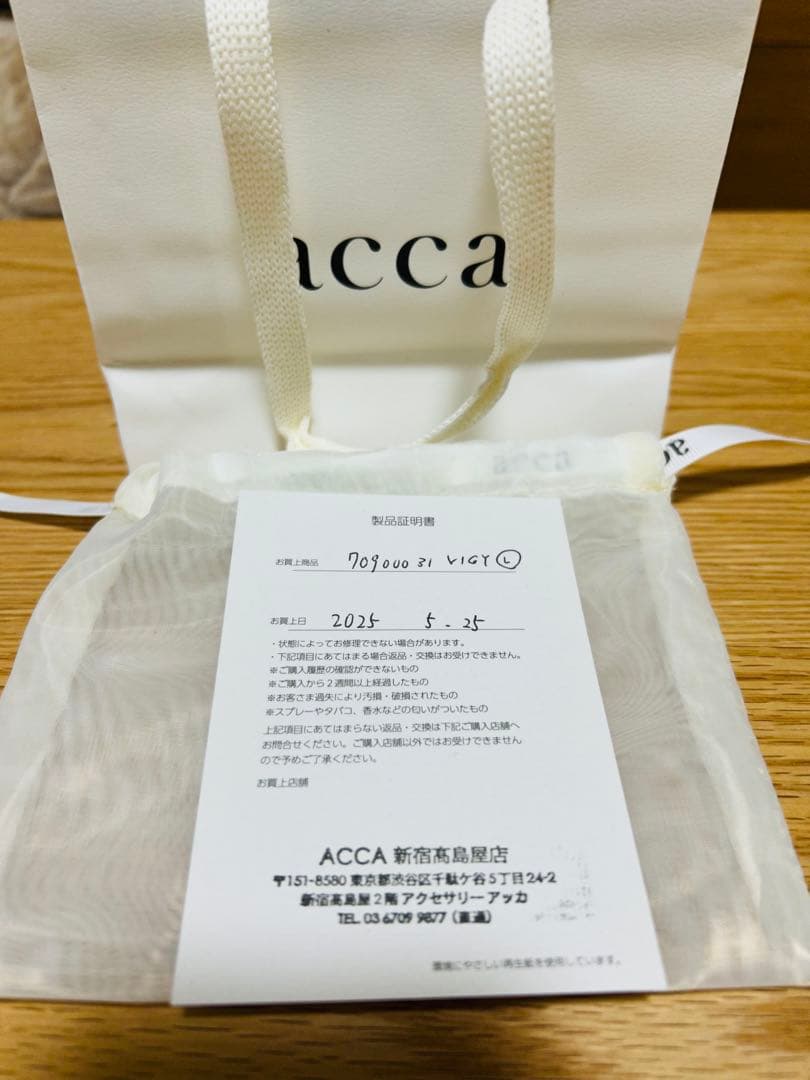 ACCA クリップヘアアクセサリー　試着のみ