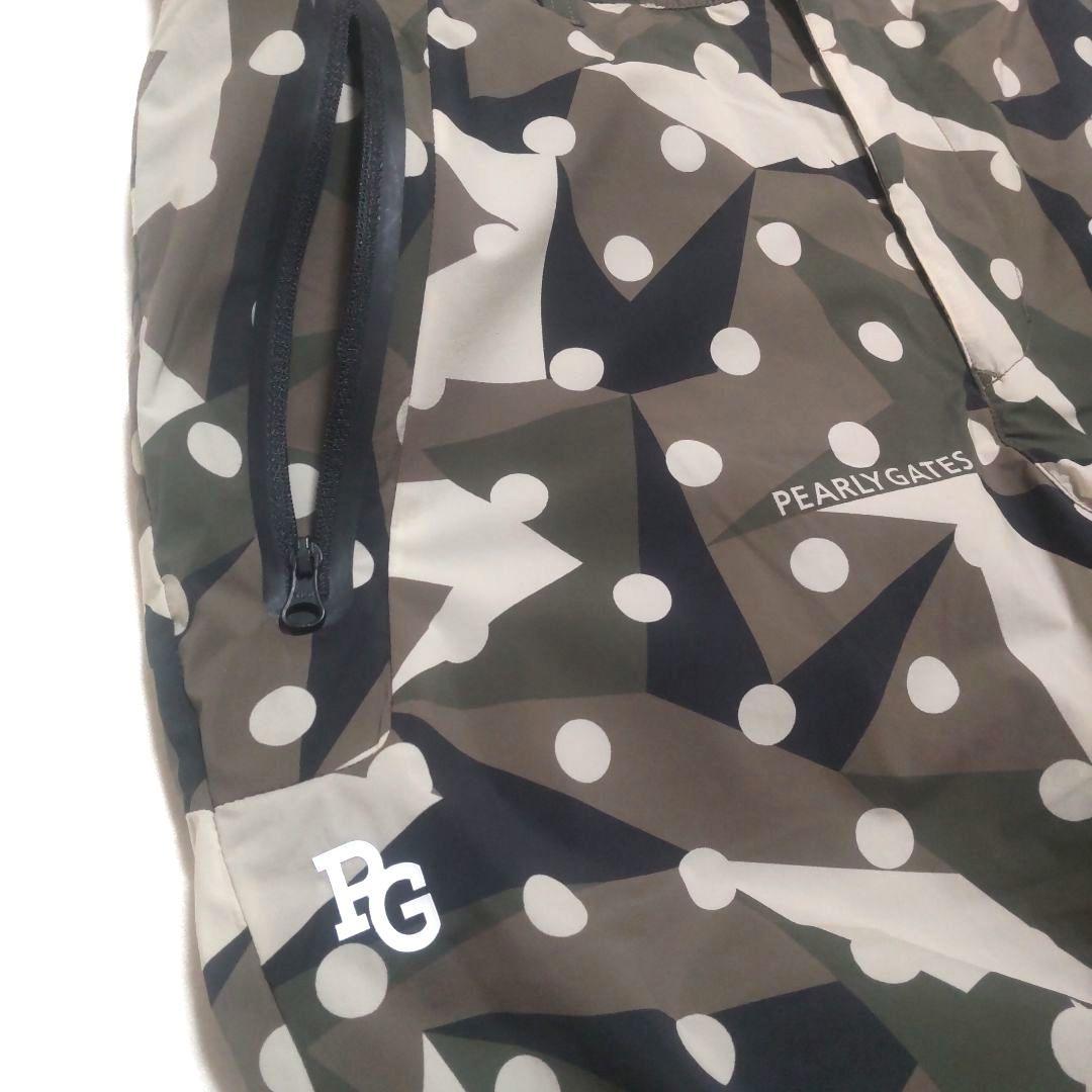 パーリーゲイツ OCTA裏フリース カモ ドット柄 ストレッチ パンツ PGロゴ
