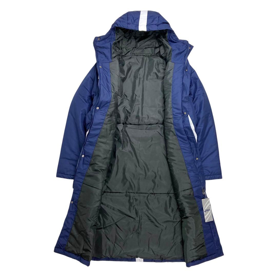 01M684◯ asics アシックス 新品未使用 中綿 ロング丈 ベンチコート