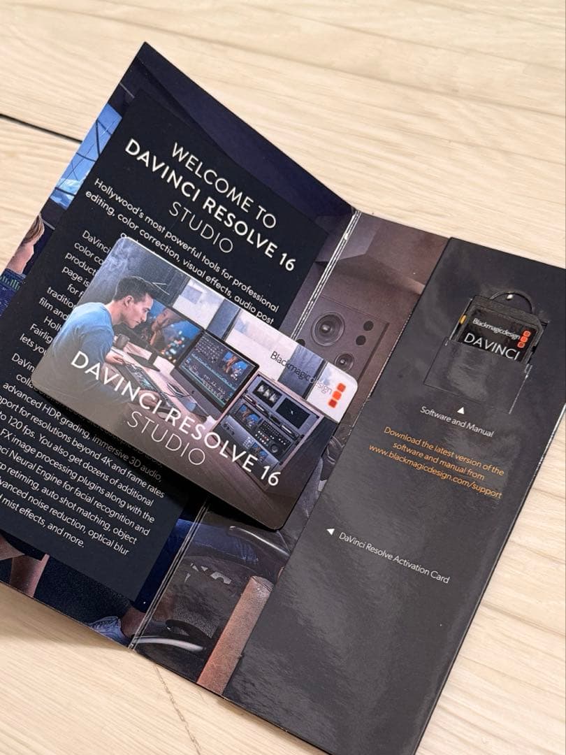 DaVinci Resolve 16スタジオ 新品未開封