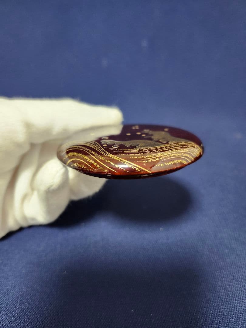 棗　 珠光　波　一星　共箱　茶道具