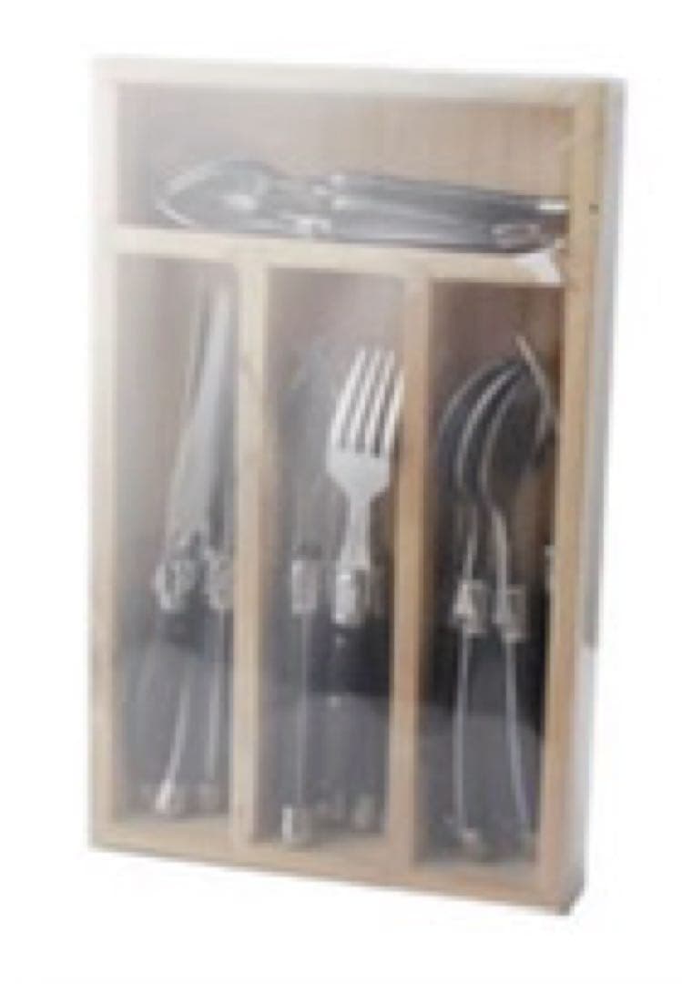 Laguiole カトラリーセット 24点 ブラックハンドル刻印なし