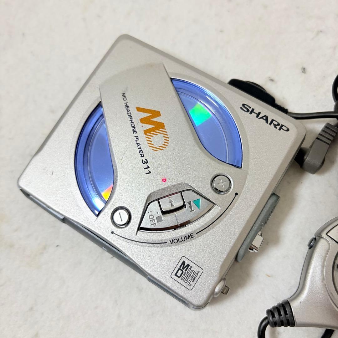 美品 SHARP MD-SS311 MDヘッドホンプレーヤー スロットイン