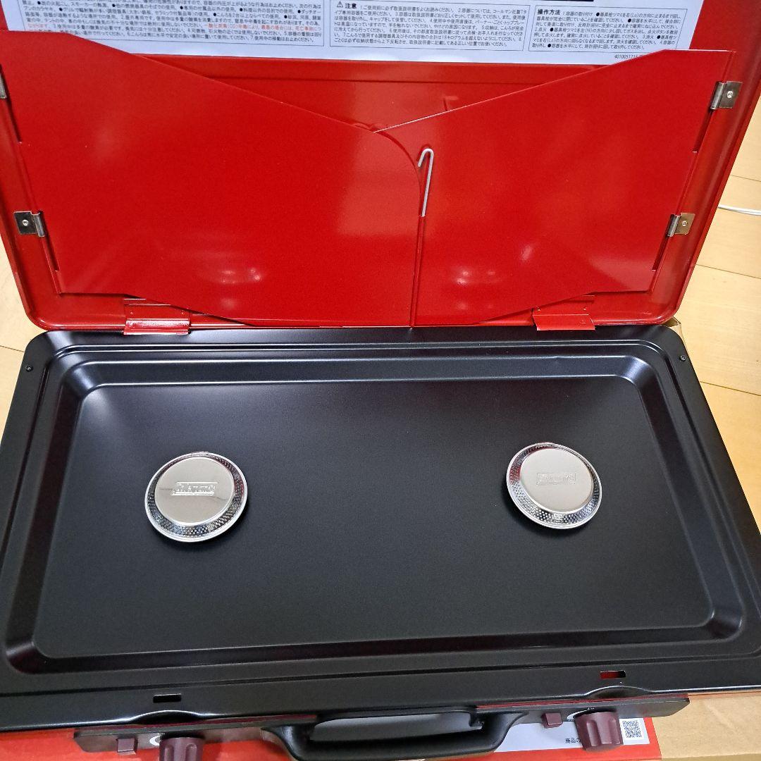 COLEMAN パワーハウスLPツーバーナーストーブII（レッド）