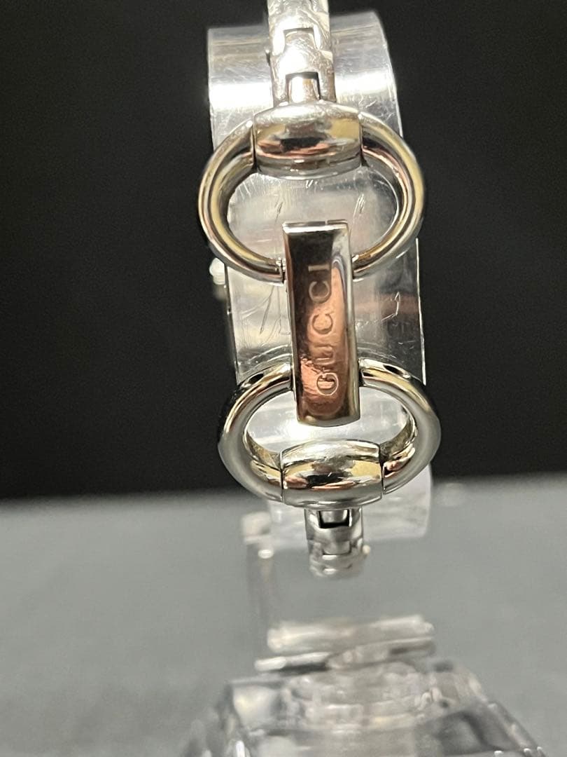 ★超希少　GUCCI 120トルナヴォーニSS 石付レディース腕時計　動作良好