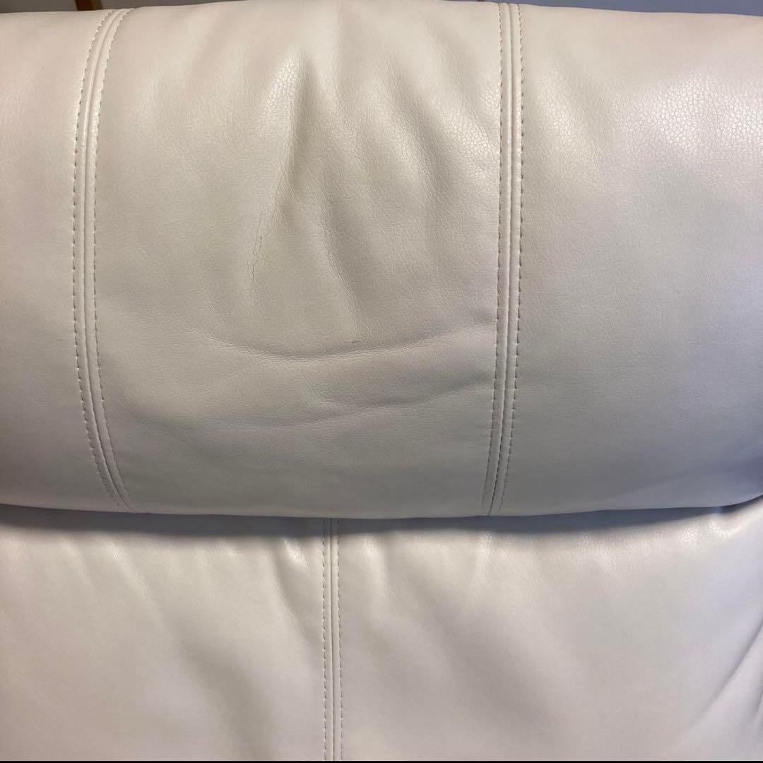 サロン リクライニングチェア 施術ベッド ソファー 手動 白 エステ マツエク