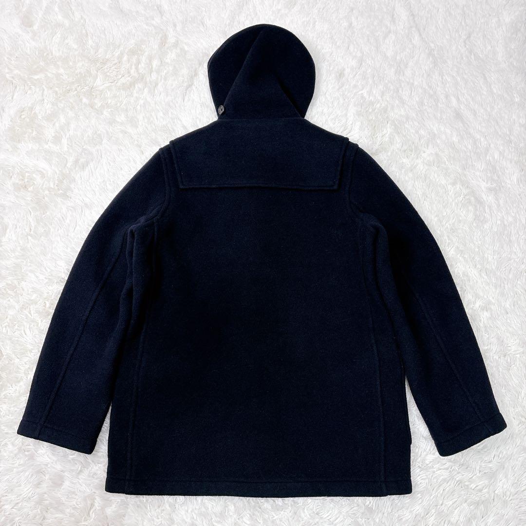 LONDON Tradition ロングダッフルコート　ネイビー　紺　チェック柄